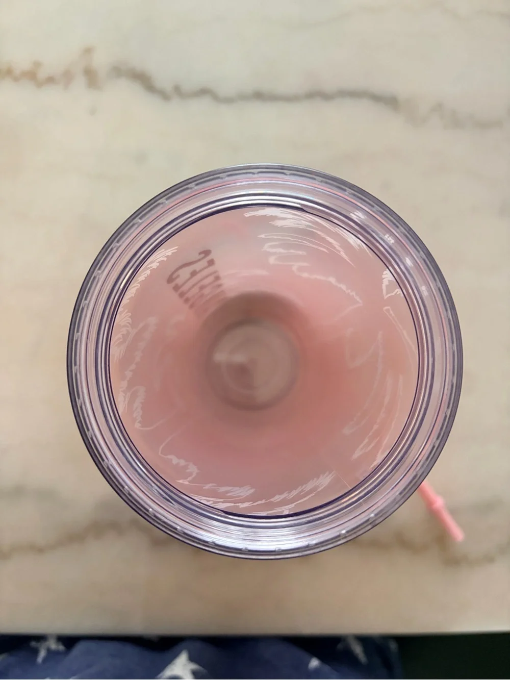 Starbucks Los Angeles Pink Palm Double-Wall Tumbler with Mint Lid 24oz